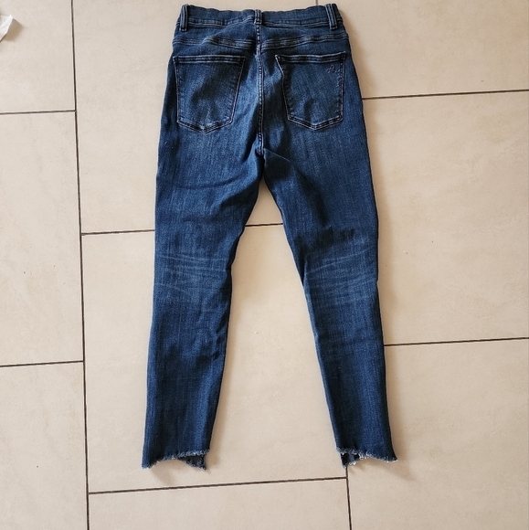 Dl1961 Marriana Hewitt Farrow Cropped High Rise Sculpted Jean's Size 28 - Picture 4 of 9